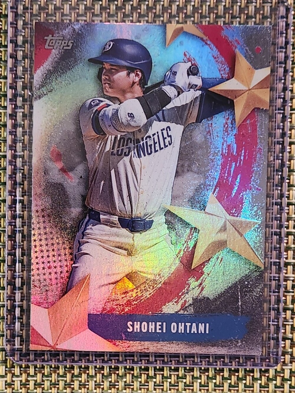 Shohei Ohtani Topps Multicolor Holographic Baseball Card